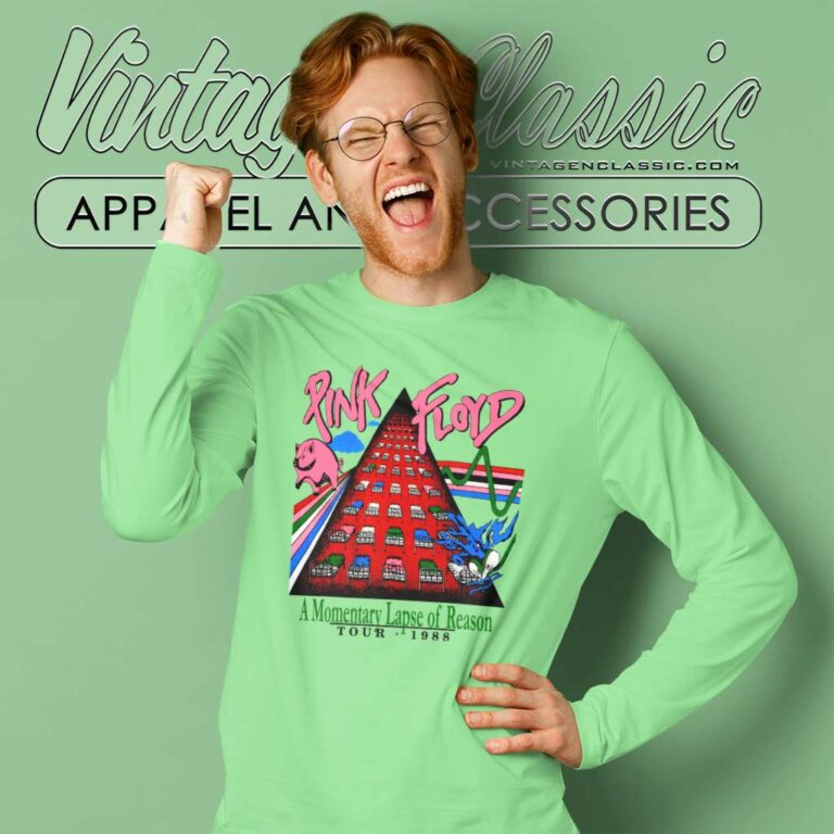 Pink Floyd Shirt A Momentary Lapse Of Reason Tour Long Sleeve Tee Pink Floyd Shirt A Momentary Lapse Of Reason Tour Long Sleeve Tee