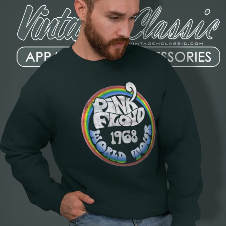 Pink Floyd Shirt Rainbow Ombre 1968 World Tour Design Distressed Sweatshirt 1 Pink Floyd Shirt Rainbow Ombre 1968 World Tour Design Distressed Sweatshirt 1