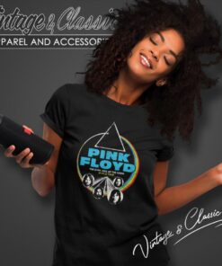 Pink Floyd Shirt World Tour The Dark Side Of The Moon Design Distressed Women T Shirt