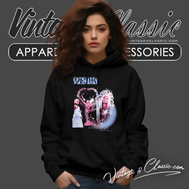 Pink Friday 2 Nicki Minaj Merch Cotton Candy Collage Hoodie Pink Friday 2 Nicki Minaj Merch Cotton Candy Collage Hoodie