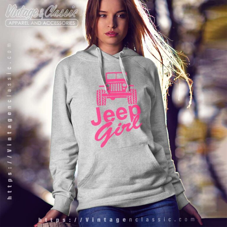 Pink Jeep Girl Hoodie Pink Jeep Girl Hoodie