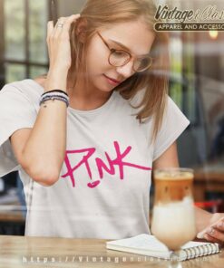 Pink Logo Shirt 6 Pink Logo Women TShirt