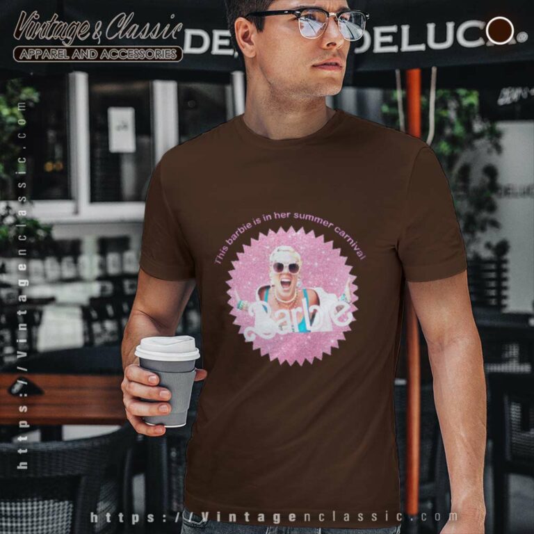 Pink Shirt Barbie Is In Her Summer Carnival T Shirt Pink Shirt Barbie Is In Her Summer Carnival T Shirt