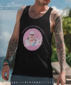 Pink Shirt Barbie Is In Her Summer Carnival Tank Top Racerback