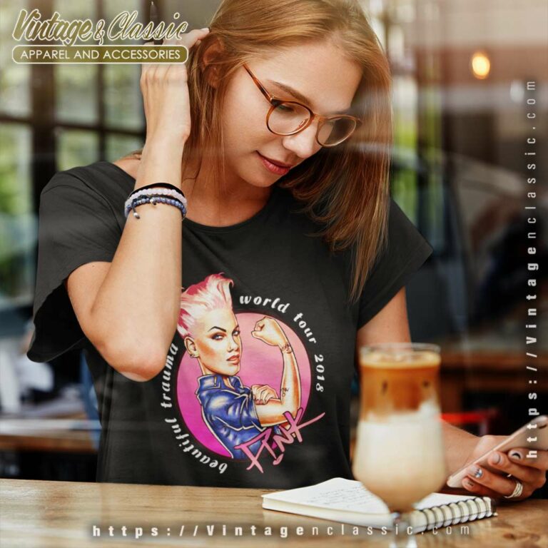 Pink Shirt Beautiful Trauma Tour 2019 Women TShirt Pink Shirt Beautiful Trauma Tour 2019 Women TShirt