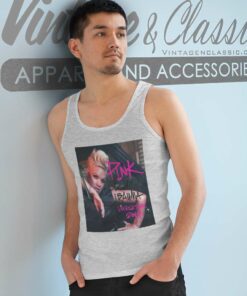 Pink Shirt Beautiful Trauma World Tour Poster 4 Pink Shirt Beautiful Trauma World Tour Poster Tank Top Racerback