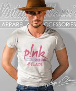 Pink Shirt Concert Summer Carnival 2024 Adelaide V Neck TShirt