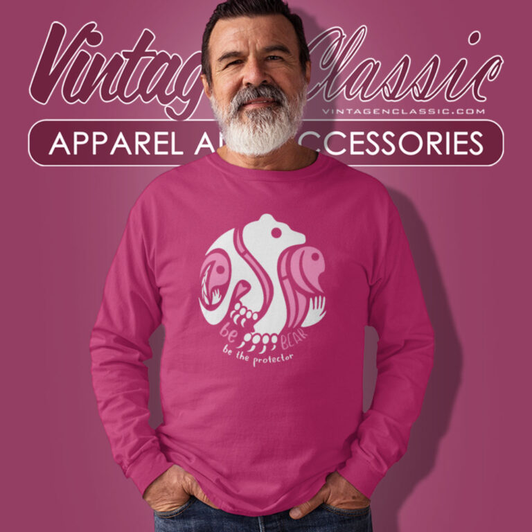 Pink Shirt Day Be The Bear Be The Protector Long Sleeve Tee 1 Pink Shirt Day Be The Bear Be The Protector Long Sleeve Tee 1