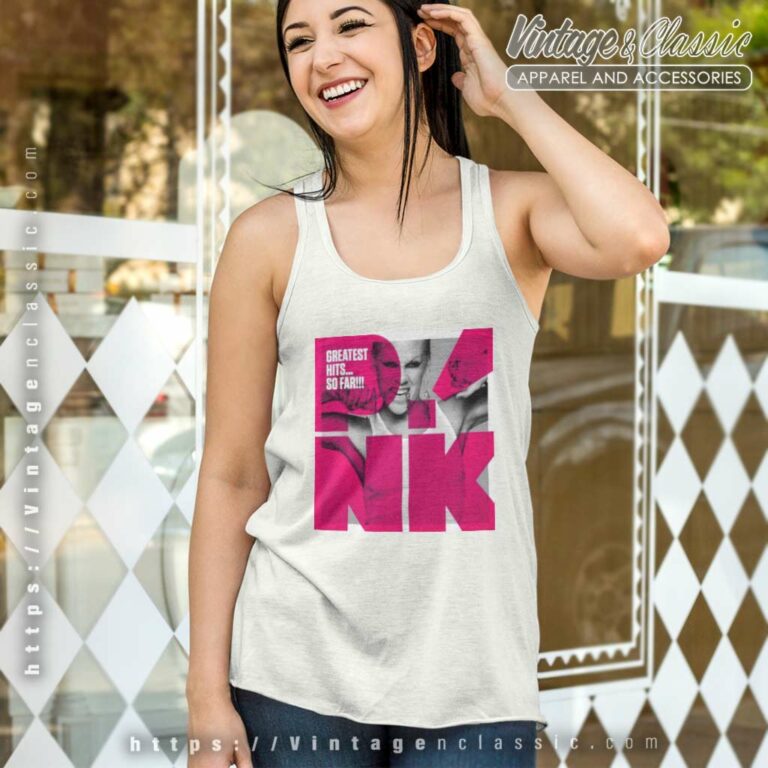 Pink Shirt Greatest Hits So Far Tank Top Racerback Pink Shirt Greatest Hits So Far Tank Top Racerback