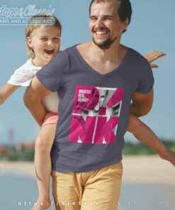 Pink Shirt Greatest Hits So Far 6 Pink Shirt Greatest Hits So Far V Neck TShirt