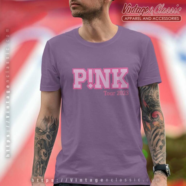 Pink Shirt Logo Tour 2023 T Shirt Pink Shirt Logo Tour 2023 T Shirt