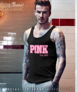 Pink Shirt Logo Tour 2023 4 Pink Shirt Logo Tour 2023 Tank Top Racerback