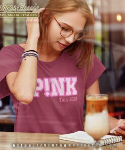 Pink Shirt Logo Tour 2023 6 Pink Shirt Logo Tour 2023 Women TShirt