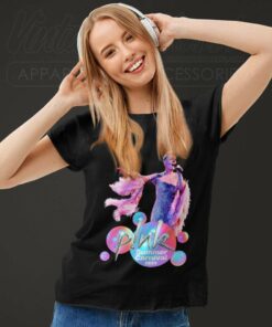 Pink Shirt Perform Version On Summer Carnival Tour Women TShirt
