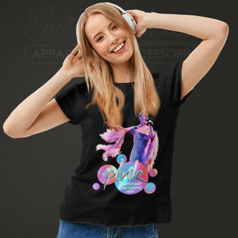 Pink Shirt Perform Version On Summer Carnival Tour Women TShirt Pink Shirt Perform Version On Summer Carnival Tour Women TShirt