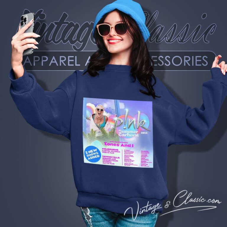 Pink Shirt Summer Carnival 2024 Timeline With Tones Sweatshirt Pink Shirt Summer Carnival 2024 Timeline With Tones Sweatshirt