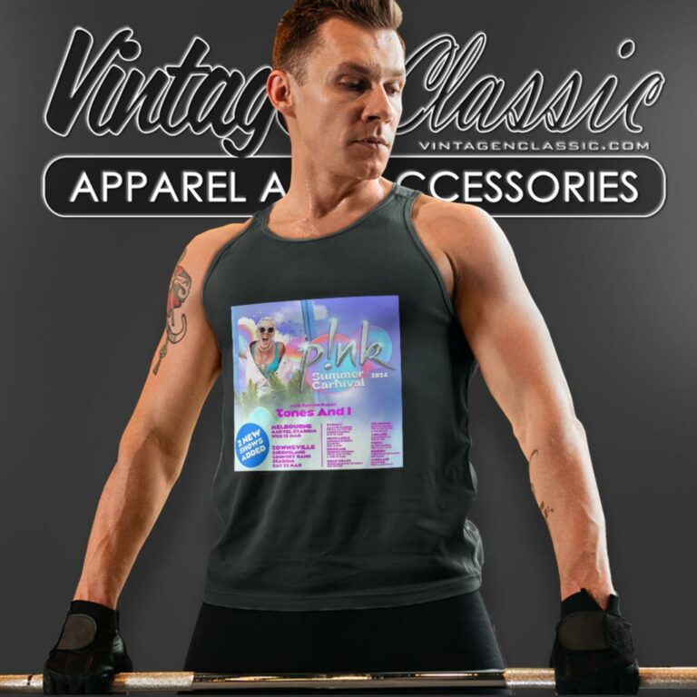 Pink Shirt Summer Carnival 2024 Timeline With Tones Tank Top Racerback Pink Shirt Summer Carnival 2024 Timeline With Tones Tank Top Racerback