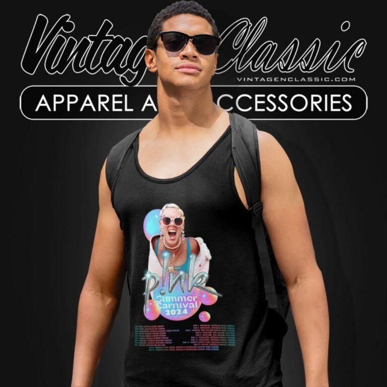 Pink Shirt Summer Carnival Australia Tour Dates 2024 Tank Top Racerback Pink Shirt Summer Carnival Australia Tour Dates 2024 Tank Top Racerback