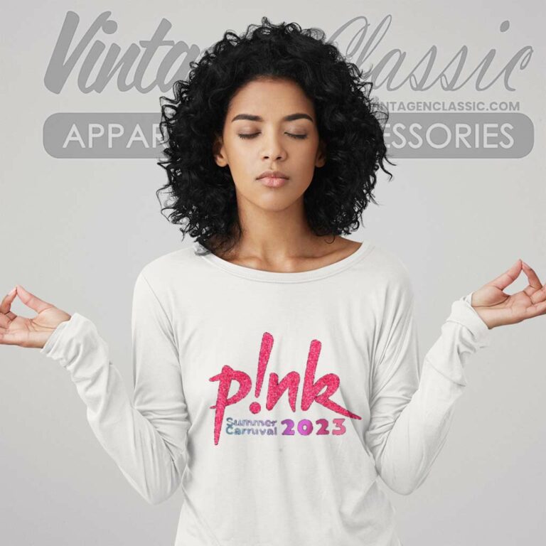 Pink Shirt Summer Carnival Logo Tour Long Sleeve Tee Pink Shirt Summer Carnival Logo Tour Long Sleeve Tee