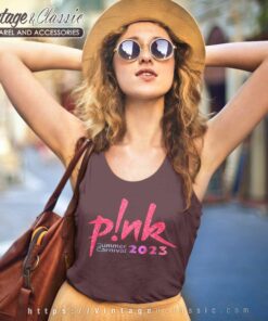 Pink Shirt Summer Carnival Logo Tour Tank Top Racerback