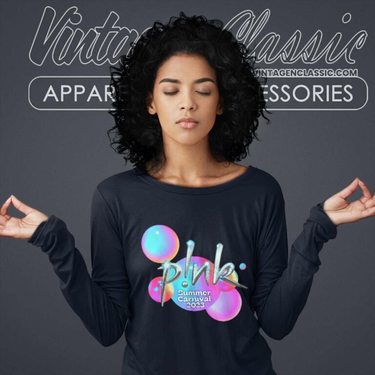 Pink Shirt Summer Carnival Tour 2023 Long Sleeve Tee Pink Shirt Summer Carnival Tour 2023 Long Sleeve Tee
