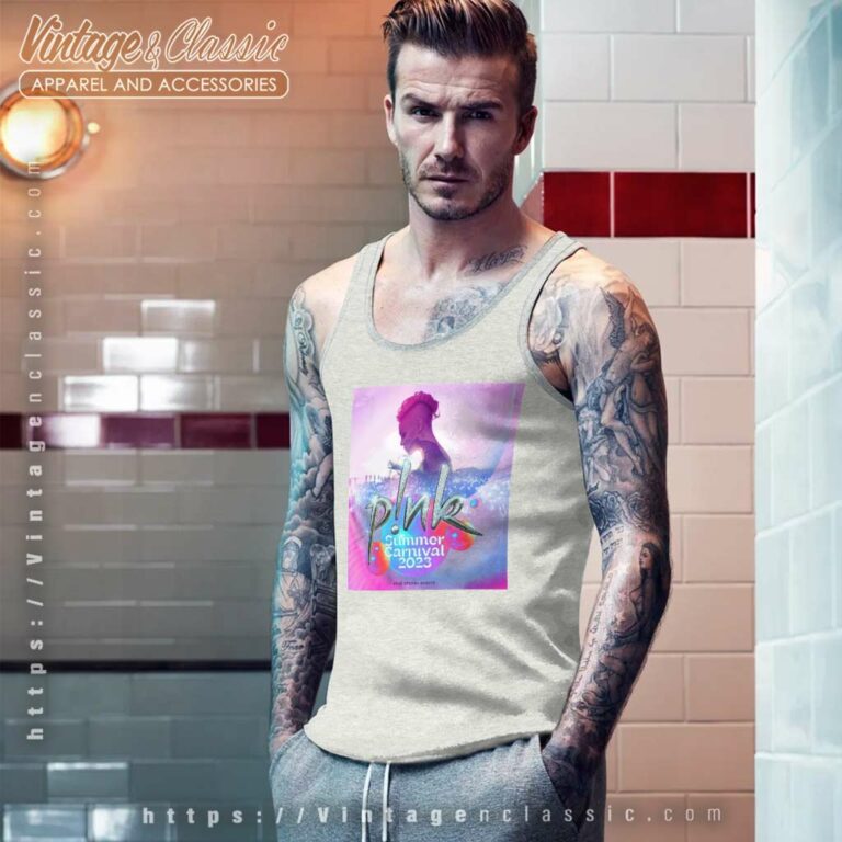 Pink Shirt Summer Carnival Tour Special Guests Tank Top Racerback Pink Shirt Summer Carnival Tour Special Guests Tank Top Racerback