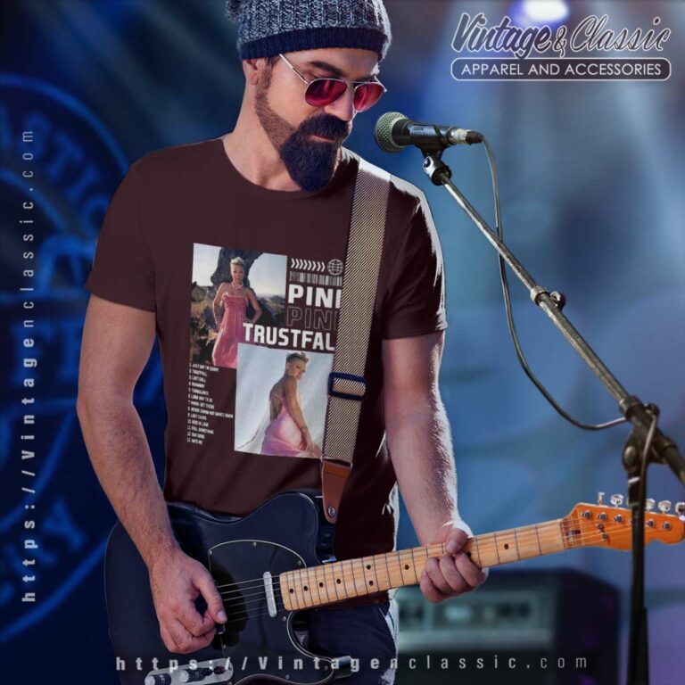 Pink Shirt Trustfall Tour Digital Ticket T Shirt Pink Shirt Trustfall Tour Digital Ticket T Shirt