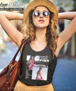 Pink Shirt Trustfall Tour Digital Ticket 4 Pink Shirt Trustfall Tour Digital Ticket Tank Top Racerback