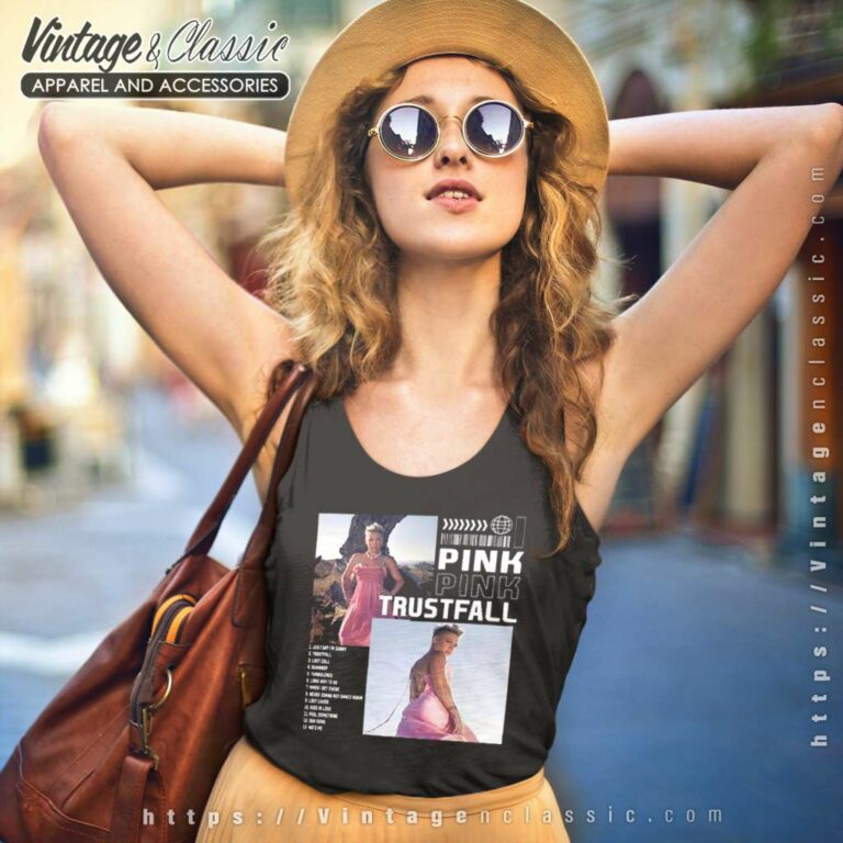 Pink Shirt Trustfall Tour Digital Ticket Tank Top Racerback Pink Shirt Trustfall Tour Digital Ticket Tank Top Racerback