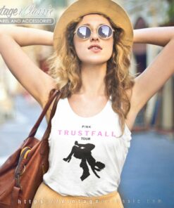 Pink Trustfall Shirt 4 Pink Trustfall Tank Top Racerback