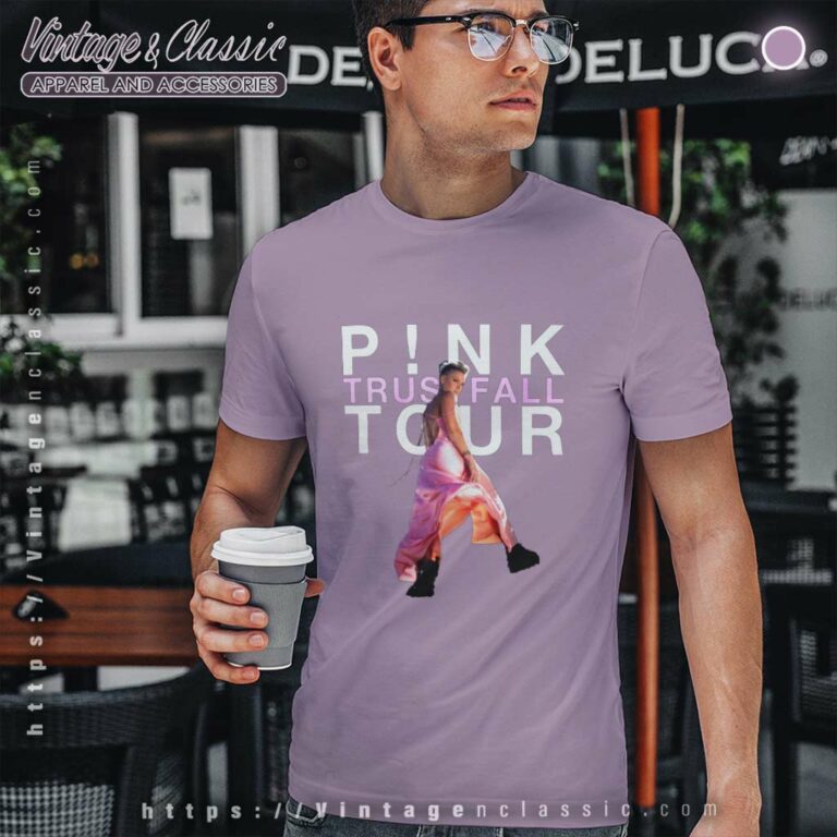 Pink Trustfall Tour T Shirt Pink Trustfall Tour T Shirt