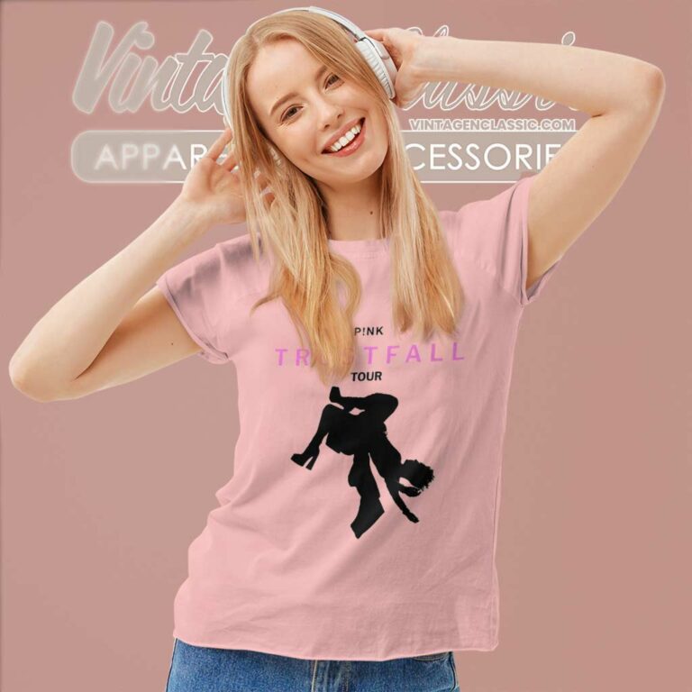 Pink Trustfall Women TShirt Pink Trustfall Women TShirt