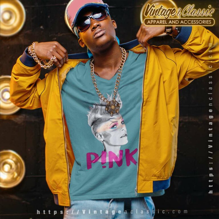 Pink Vintage V Neck TShirt Pink Vintage V Neck TShirt