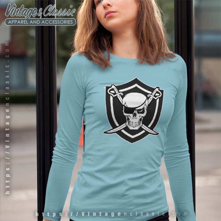 Pirate Nation Las Vegas Raiders Skull Long Sleeve Tee Pirate Nation Las Vegas Raiders Skull Long Sleeve Tee