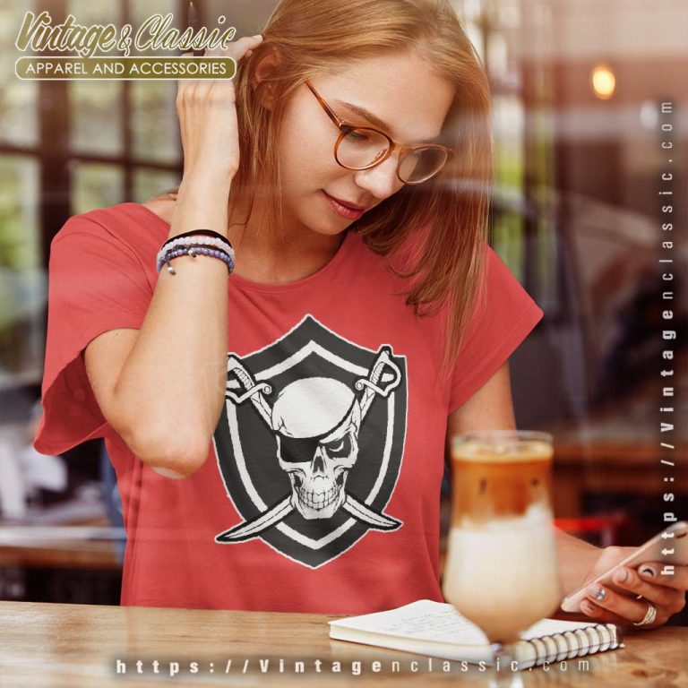 Pirate Nation Las Vegas Raiders Skull Women TShirt Pirate Nation Las Vegas Raiders Skull Women TShirt