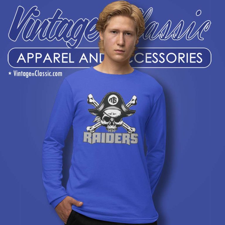 Pirate Skull Masco Las Vegas Raider Long Sleeve Tee Pirate Skull Masco Las Vegas Raider Long Sleeve Tee