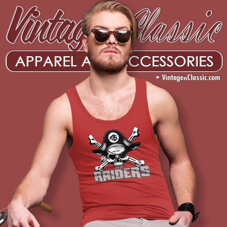 Pirate Skull Masco Las Vegas Raider Tank Top Racerback Pirate Skull Masco Las Vegas Raider Tank Top Racerback