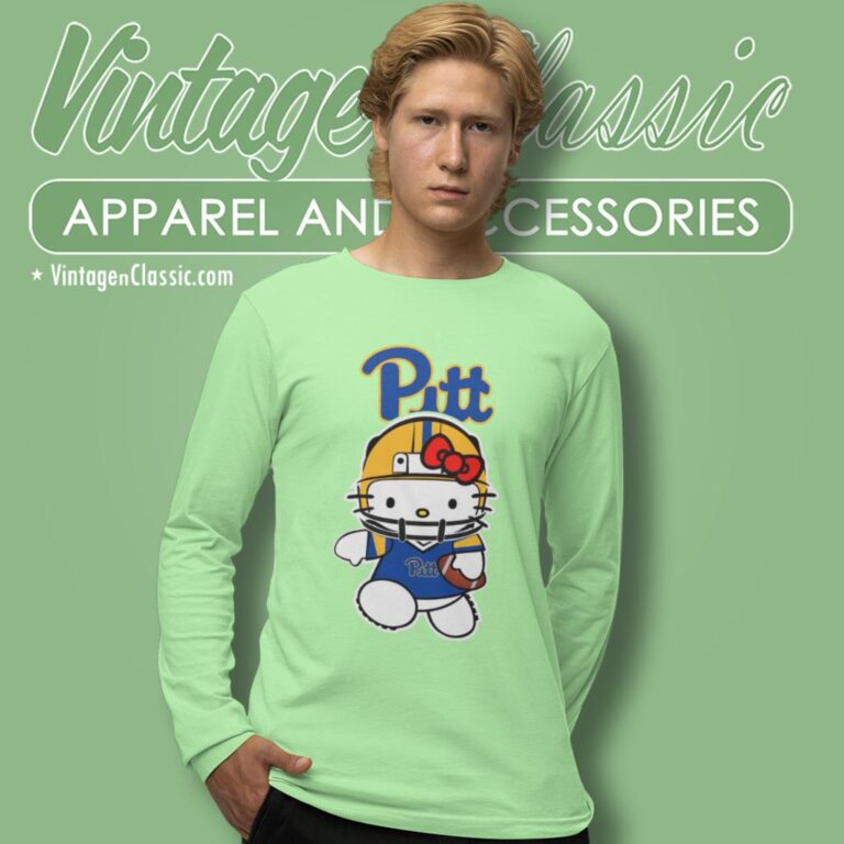 Pittsburgh Panthers Hello Kitty Long Sleeve Tee Pittsburgh Panthers Hello Kitty Long Sleeve Tee