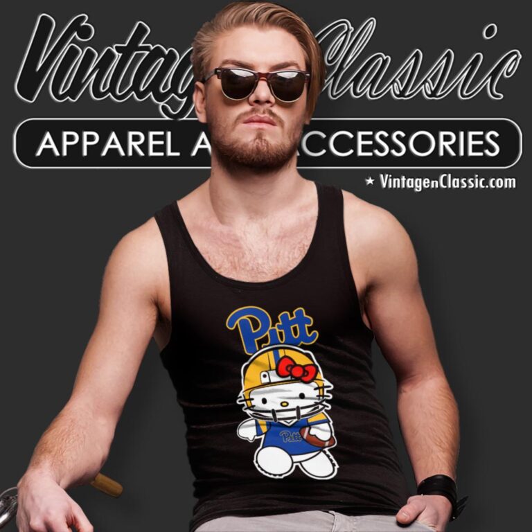 Pittsburgh Panthers Hello Kitty Tank Top Racerback Pittsburgh Panthers Hello Kitty Tank Top Racerback