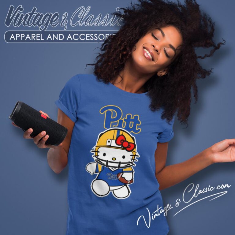 Pittsburgh Panthers Hello Kitty Women T Shirt Pittsburgh Panthers Hello Kitty Women T Shirt