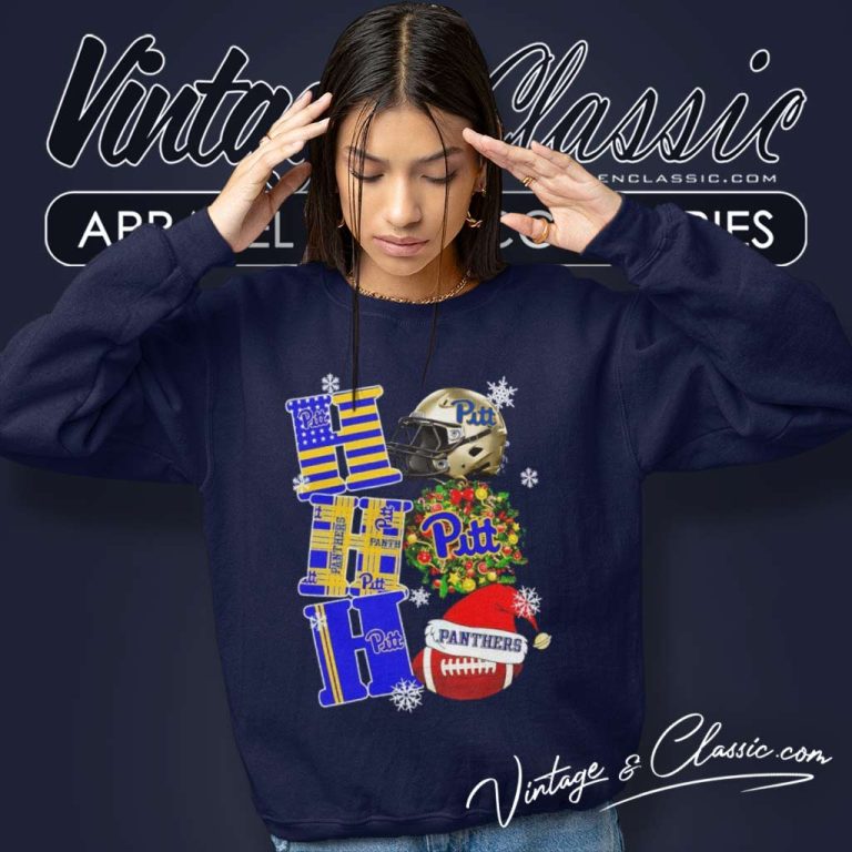 Pittsburgh Panthers Ho Ho Ho Ncaa Christmas Sweatshirt Pittsburgh Panthers Ho Ho Ho Ncaa Christmas Sweatshirt
