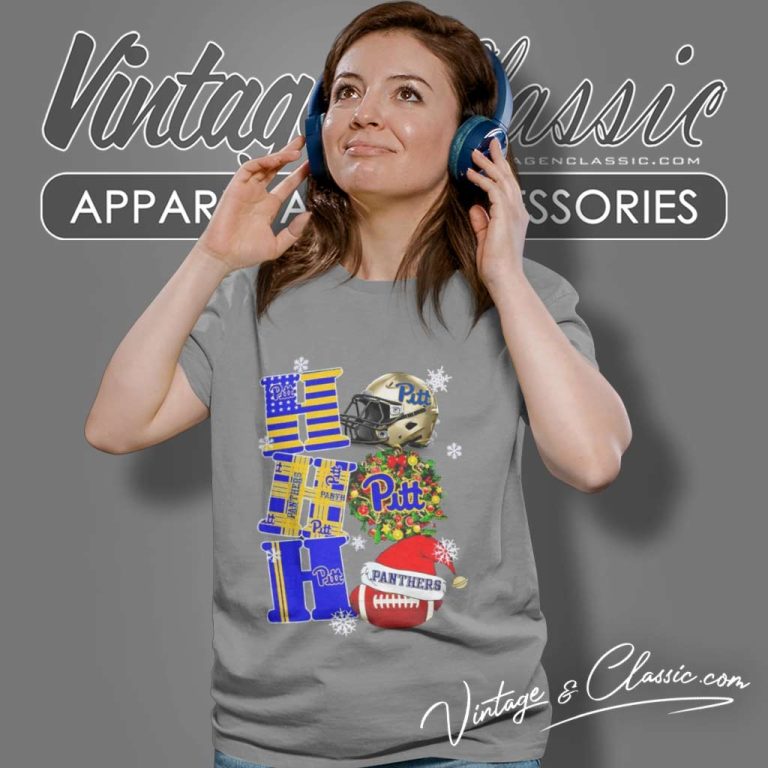 Pittsburgh Panthers Ho Ho Ho Ncaa Christmas Women TShirt Pittsburgh Panthers Ho Ho Ho Ncaa Christmas Women TShirt