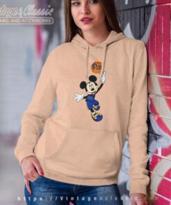 Pittsburgh Panthers Mickey Basketball NCAA March Madness Hoodie Women