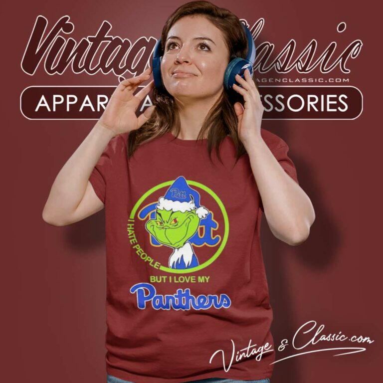 Pittsburgh Panthers Ncaa Christmas Grinch Shirt I Hate People But I Love My Panthers Women TShirt Pittsburgh Panthers Ncaa Christmas Grinch Shirt I Hate People But I Love My Panthers Women TShirt