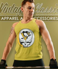 Pittsburgh Penguins Grateful Dead Steal Your Face Tank Top Racerback