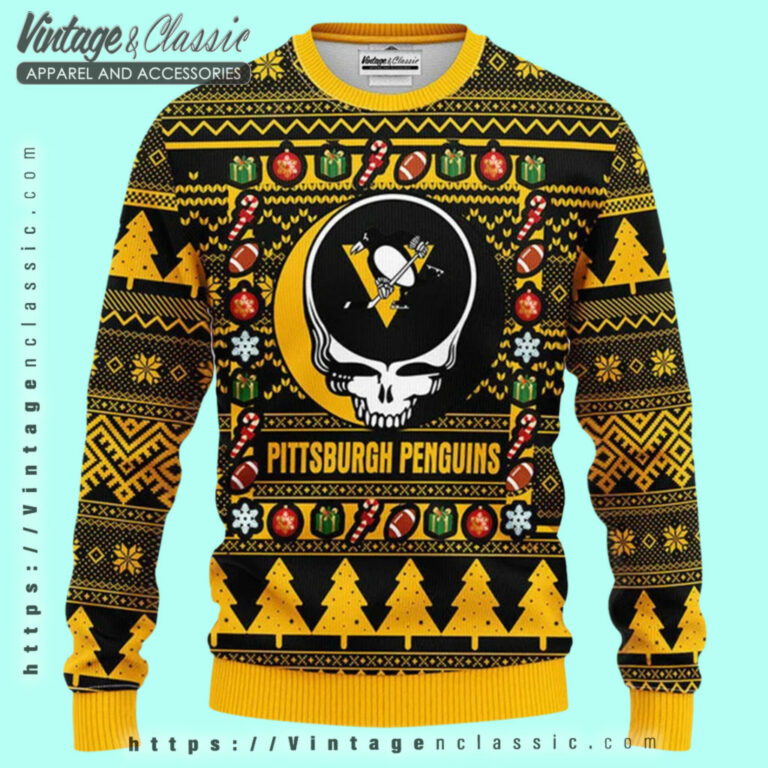 Pittsburgh Penguins Grateful Dead Ugly Sweater Ugly Christmas Sweater Pittsburgh Penguins Grateful Dead Ugly Sweater Ugly Christmas Sweater