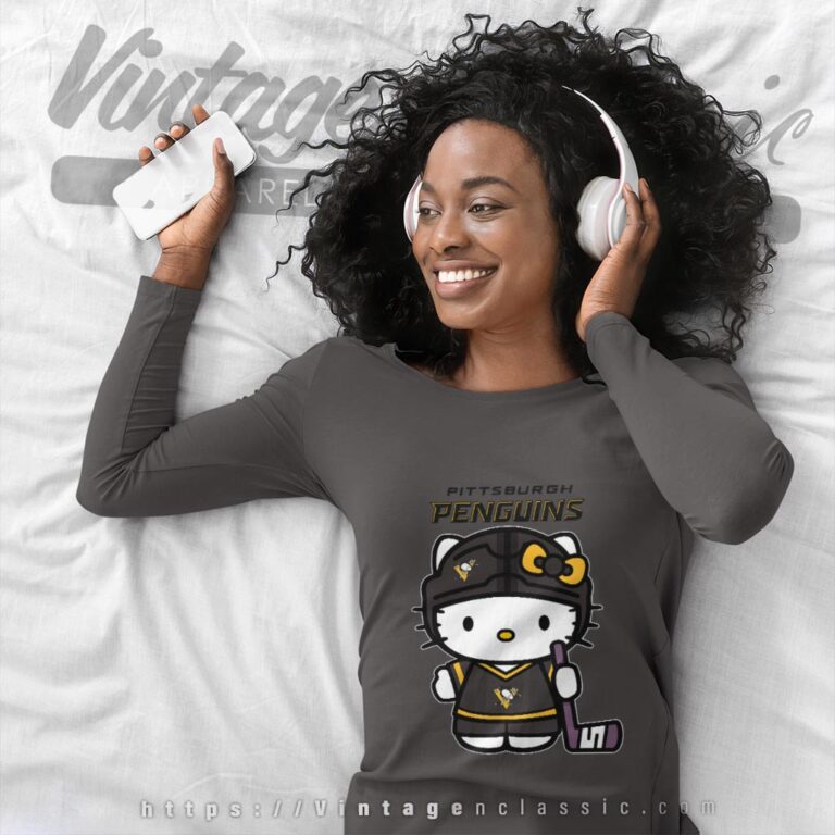 Pittsburgh Penguins Hello Kitty Shirt Long Sleeve Tee Pittsburgh Penguins Hello Kitty Shirt Long Sleeve Tee
