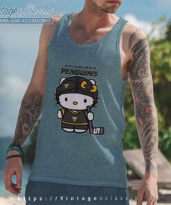 Pittsburgh Penguins Hello Kitty Shirt Tank Top Racerback