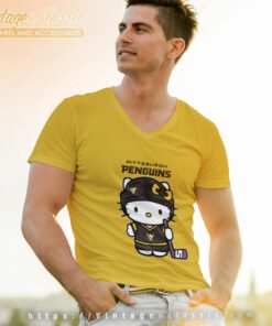 Pittsburgh Penguins Hello Kitty Shirt V Neck TShirt