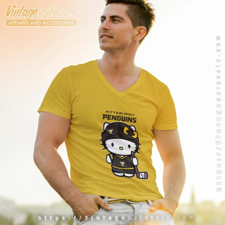 Pittsburgh Penguins Hello Kitty Shirt V Neck TShirt Pittsburgh Penguins Hello Kitty Shirt V Neck TShirt